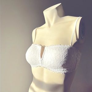 Aerie Size Medium (C) NWT White Lace Padded Bra